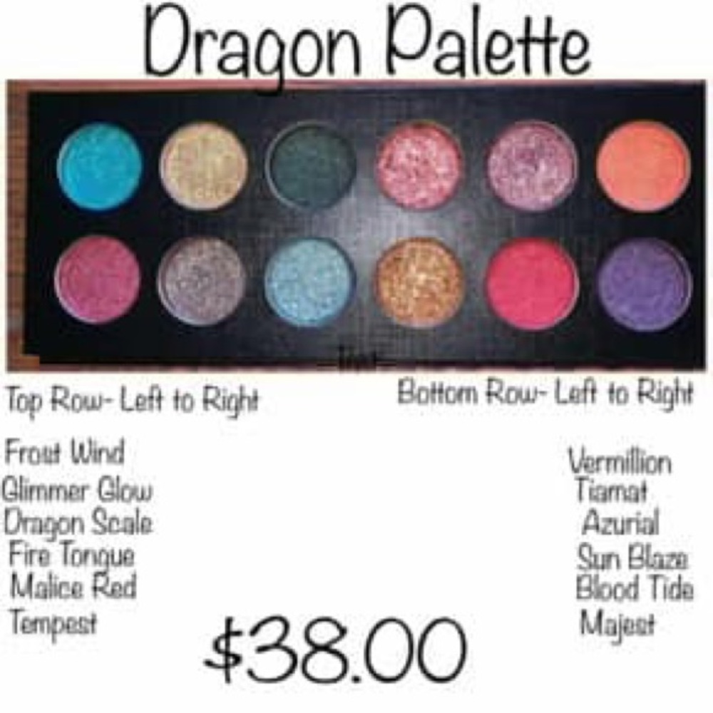 Custom eyeshadow!! Long lasting vibrant colors!!